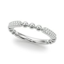 Women Wedding Band 0.15 Carat FG/VS1 Diamond 10K White Gold Cheap Jewelry