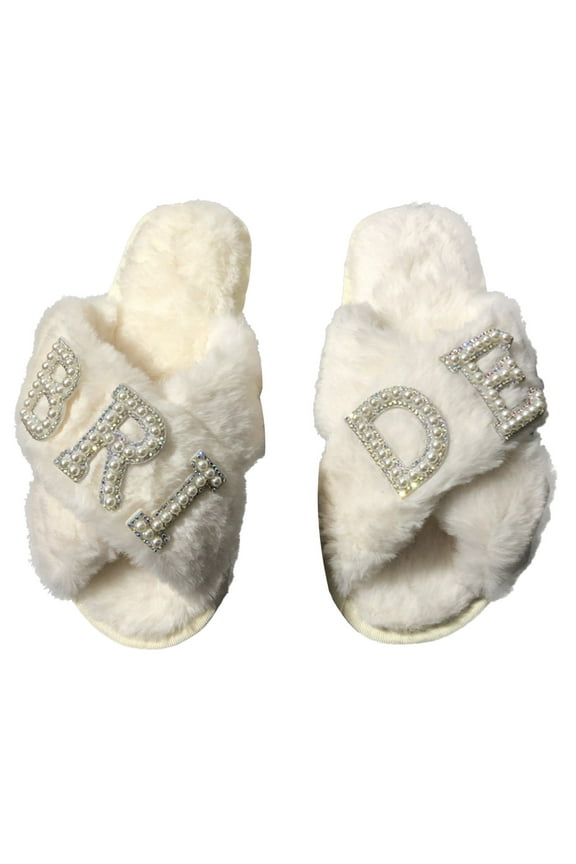 Women Wedding Slippers Stylish and Comfortable Shoes Footwear Home Slippers for Special Celebrations Wedding Parties