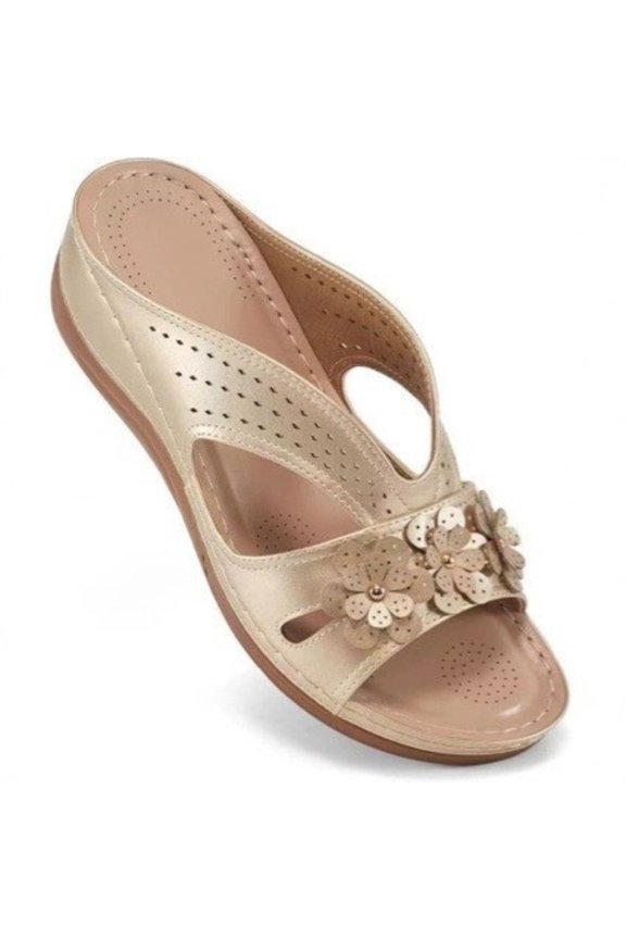 Women Wedge Sandals Orthopedic Open Toe Slip On Comfort Casual Summer Sandals