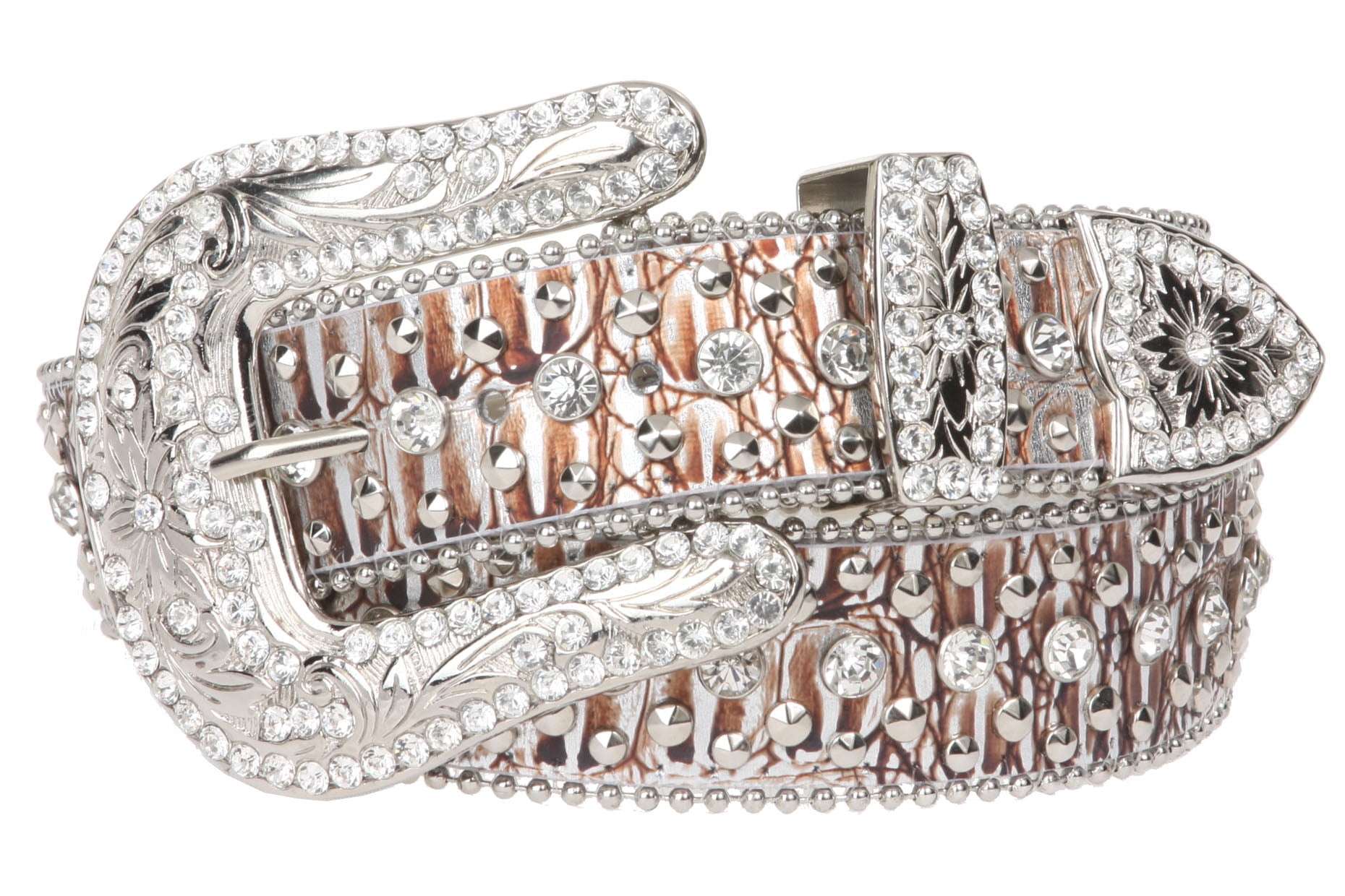 Angel Ranch Women’s Rhinestone Faux Gator Belt Murdoch main image 3