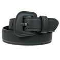 thumbnail image 1 of Women Western Style Trapezoid Buckle Fashion Faux Leather Feather edge Stitch Belt, 1 of 5
