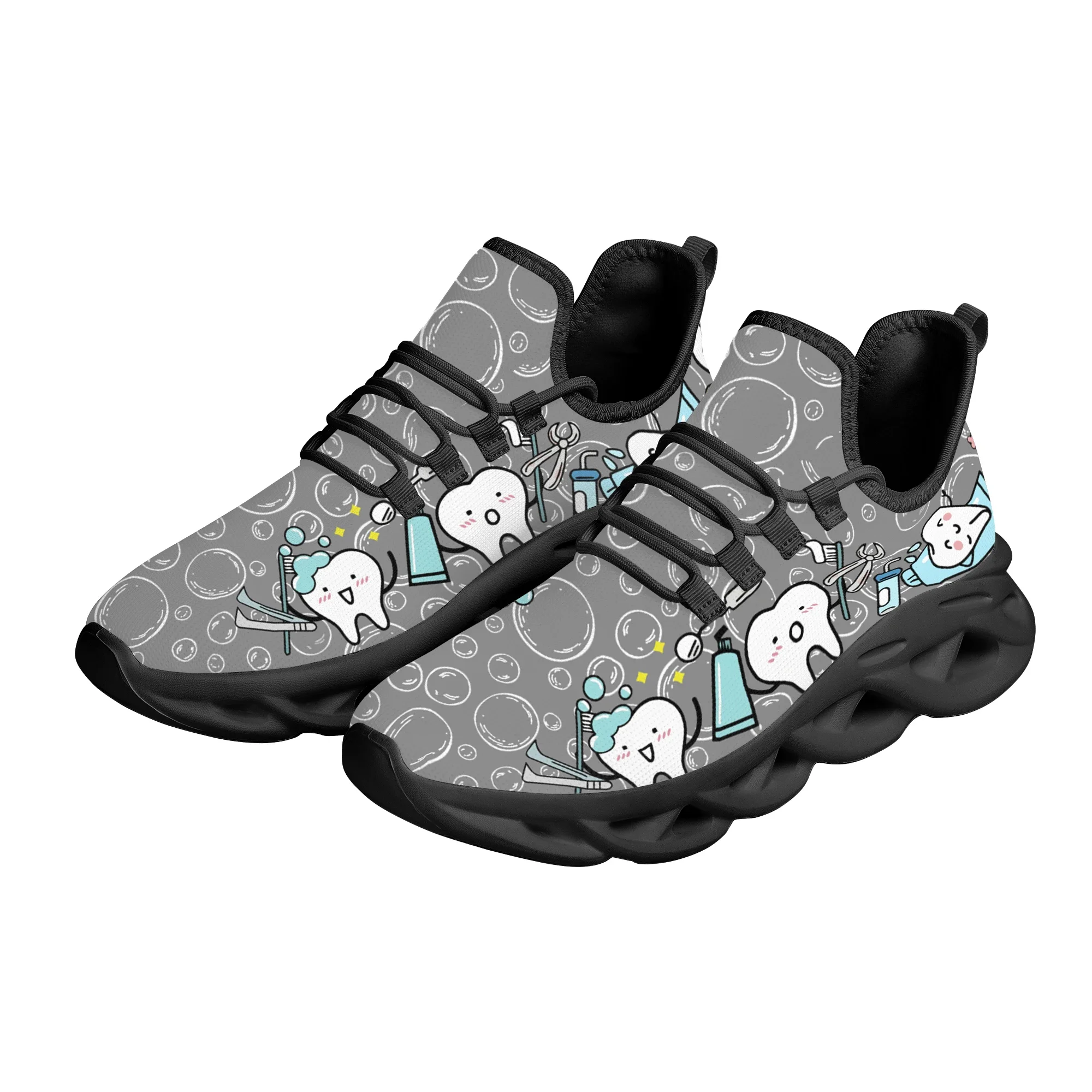 Women White Nursing Dentistry Shoes Cute Cartoon Nurse Doctor