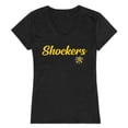 thumbnail image 1 of Women Wichita State Shockers Script T-Shirt, Black - Large, 1 of 1