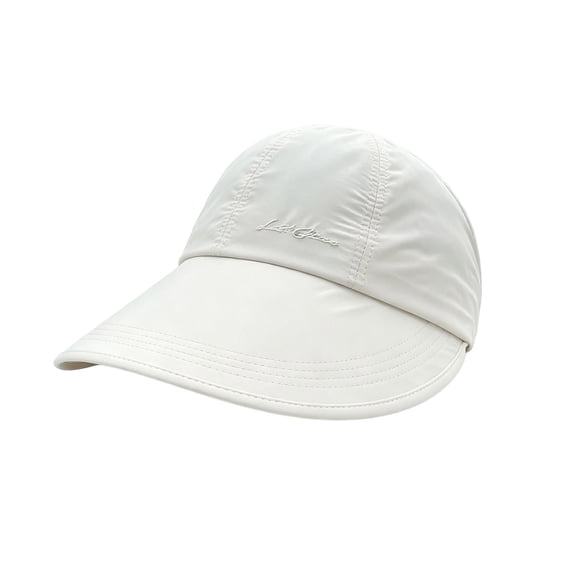 Women Wide Brim Ponytail Sun Hat Large‑Brim Hollow Top UV Protection Visor Cap Lightweight Outdoor Running Travel Head‑Accessory