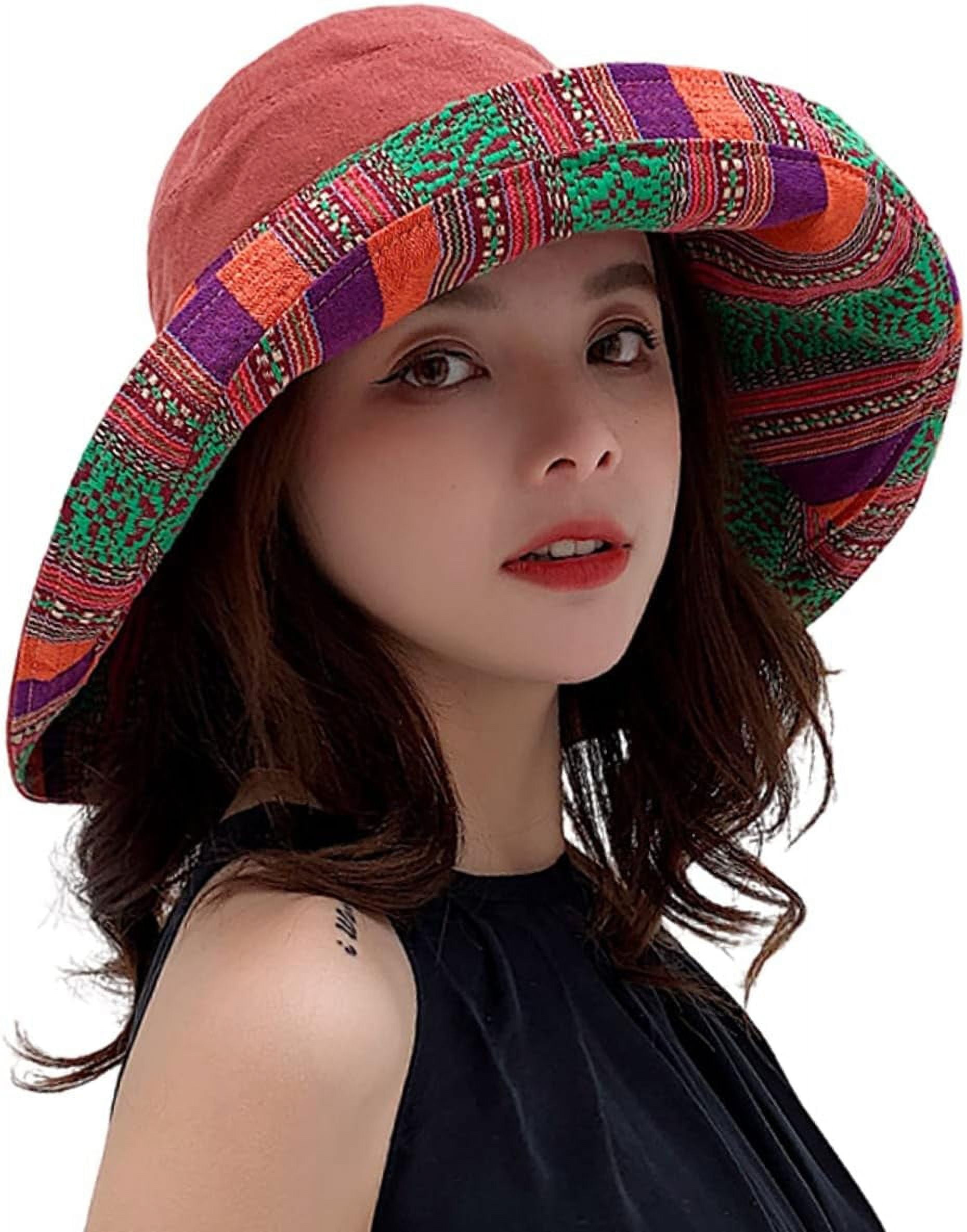 Wide Brim Sun Hat Metal Wired Edge UPF Protection with Chin Strap Women Wide Brim Sun Hats Metal Wired Edge Summer UV  main image 4