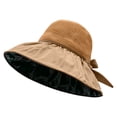 thumbnail image 1 of Women Wide Brim Sun Hats UPF 50+, Breathable Mesh Summer Hat Foldable Packable Lightweight Quick Dry Outdoor Cap Adjustable Chin Strap Beach Travel Hiking Gardening, 1 of 3
