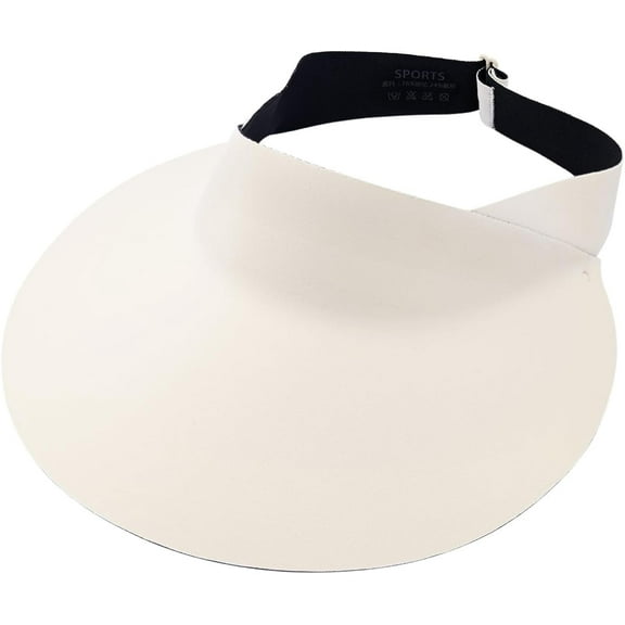 Women Wide Brimmed Non-Trace Ponytail Sunscreen Visor, Foldable Beach Sun Hat with UV Protection for Women Young Girls