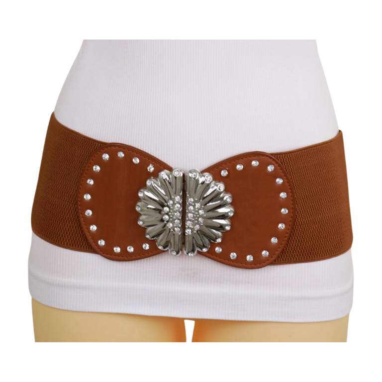 Women Elastic Faux Leather Belt Fashion Amazon.com: Women Elastic Fashion Faux Leather Belt Hip  main image 4