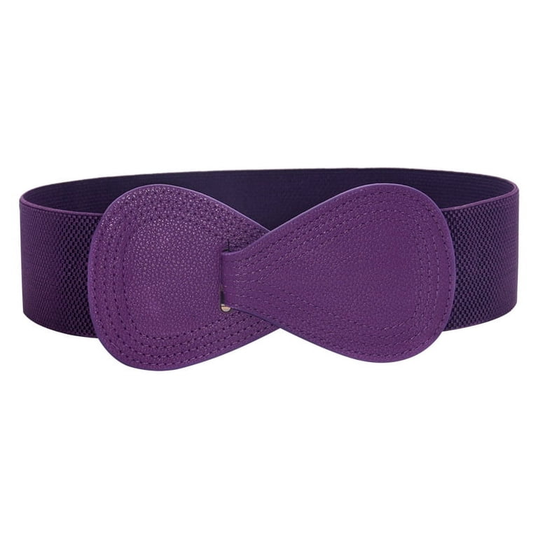 Women Wide Elastic Belt Ladies Stretch Dress Belt Fashion 