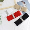 thumbnail image 1 of Wide Elastic Waist Cinch Stretch Waistband Retro Clasp Buckle Belt Adjustable Cinch Belt Muticolored Ladies Dress Buckle Belt Casual Belts Beige One Size, 1 of 3