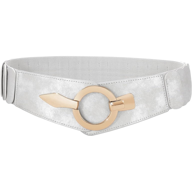Women Wide Elastic Waist Belt Fashion Vintage Stretch Dress  display picture 2