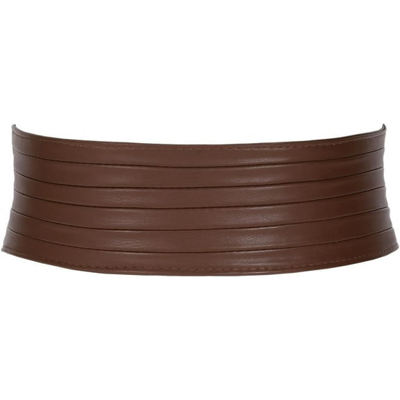 Women Wide Elastic Waist Belts for Dresses Vintage Fashion Stretchy Corset Belts Ladies Cinch Belts Waistband