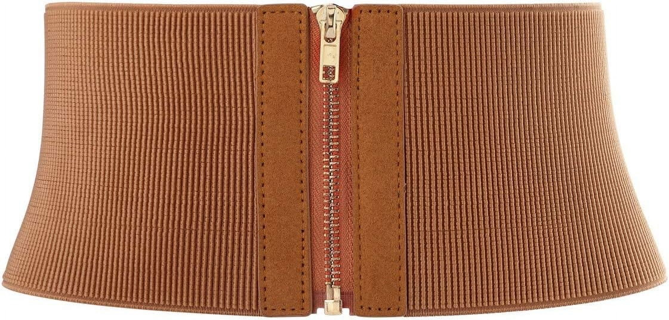 Waistband Retro Dress Vintage Belt with Zipper Vintage Dress With Zipper and Belt Women main image 4