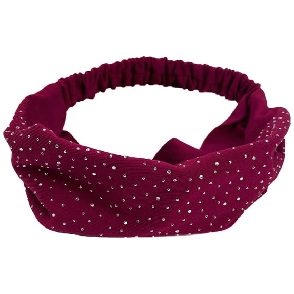 Women Wide Knot Turban Headband Elastic Soft Head Wrap Non Slip Hair Accessory for Daily Wear