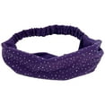 thumbnail image 1 of Women Wide Knot Turban Headband Elastic Soft Head Wrap Non Slip Hair Accessory for Daily Wear, 1 of 6
