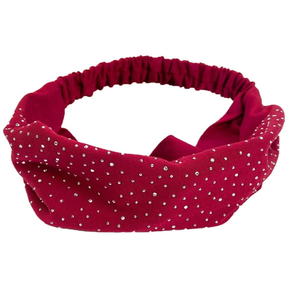 Women Wide Knot Turban Headband Elastic Soft Head Wrap Non Slip Hair Accessory for Daily Wear
