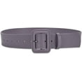 thumbnail image 1 of Women Wide Leather Belt Classic Solid Color Large Square Buckle Retro Cinch Belt High Waist Belt For Dress Overcoat, 1 of 6