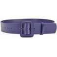 thumbnail image 1 of Women Wide Leather Belt Classic Solid Color Large Square Buckle Retro Cinch Belt High Waist Belt For Dress Overcoat, 1 of 6