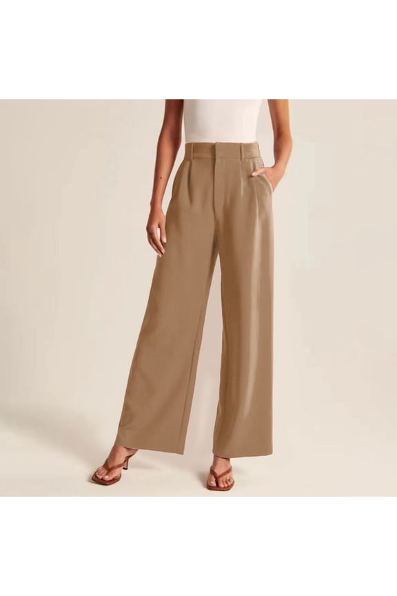 Women Wide Leg Pants For Women Work Business Casual High Waisted Dress Pants Flowy Trousers Womens Hiking Pants Womens Business Casual Pants Petite Petite Pants for Women Work Casual Elastic Waist
