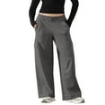 thumbnail image 1 of CHUMUD Women Wide Leg Sweatpants Baggy Cargo Sweatpants Lounge Going Out Pants with Pockets Y2K Jogger Sweat Pants, 1 of 7