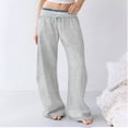 thumbnail image 1 of Women Wide Leg Sweatpants Interior Baggy Sweatpants Sweatpant Casual Barrel Sweatpant, 1 of 5