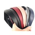 thumbnail image 1 of Women Wide Solid Leather Headbands Plastic Hair Bands with Teeth for Thick Fine Hair, 1 of 4