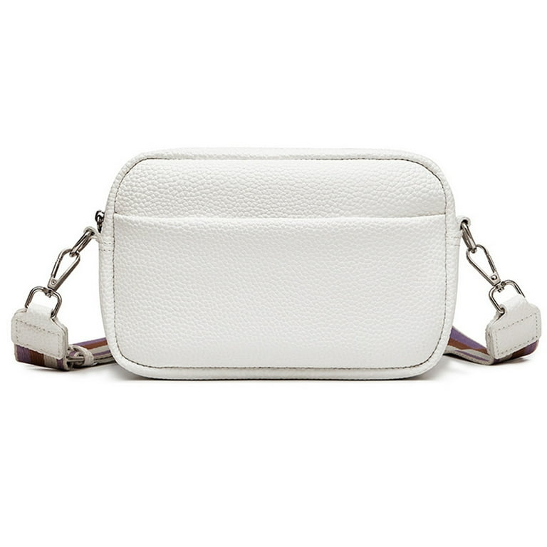 small white crossbody purse