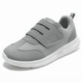 thumbnail image 1 of Women Wide Toe Box Shoes Hook and Loop Shoes, Walking Shoe for Diabetic Neuropathy Bunions Arthritis Morton's Neuroma Swollen Feet, Medium Grey, Size 9, 1 of 6