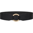 thumbnail image 1 of Women Wide Waist Belt Stretchy Elastic Vintage Belts for Dress Ladies Belt with Circle Buckle, 1 of 11
