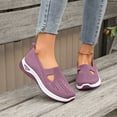 thumbnail image 1 of Women Wide Width Breathable Walking Comfortable Slip on Sneakers Lightweight Sneaker Nurse Shoes Arch Support Sneakers Breathable Soft Running Shoes Anti Skid Sports Diabetic Foam Shoes, 1 of 4