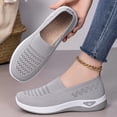 thumbnail image 1 of Women Wide Width Breathable Walking Comfortable Slip on Sneakers Lightweight Sneaker Nurse Shoes Arch Support Sneakers Breathable Soft Running Shoes Anti Skid Sports Diabetic Foam Shoes, 1 of 6