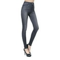 thumbnail image 1 of Women Wild Denim Jeggings with Pockets Stretch Jeans Leggings High Waist Slim Leggings, 1 of 7