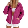 thumbnail image 1 of Women Windbreaker Jacket，Raincoat For Women Waterproof Womens Spring Rain Jacket Light Rain Jacket Women Raincoats For Women With Hood Raincoat For Women Womens Jackets Lightweight Pink L, 1 of 7