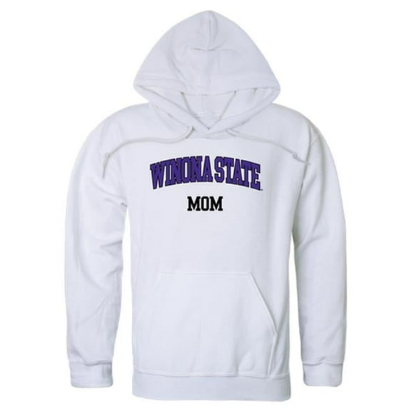 Women Winona State Warriors Mom Hoodie, White - Large