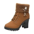 thumbnail image 1 of Women Winter Boots Autumn Winter with Zipper Closure Short Boots Ankle Boots 40, 1 of 8