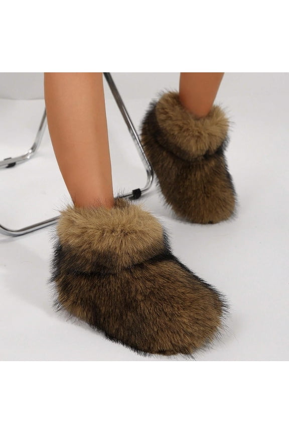 Women Winter Boots - Stylish Mid-Length Personalized Textured Pattern Cozy And Warm