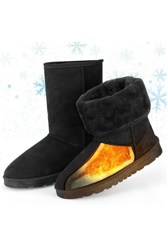 Women Winter Boots, Winter Snow Boots for Boys & Girls Gift, 2023 Upgraded, Heel 1.18in