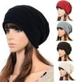 thumbnail image 1 of Women Winter Cap Hat Baggy Beanie Knit Crochet Ski Oversized Slouch Cap, 1 of 2