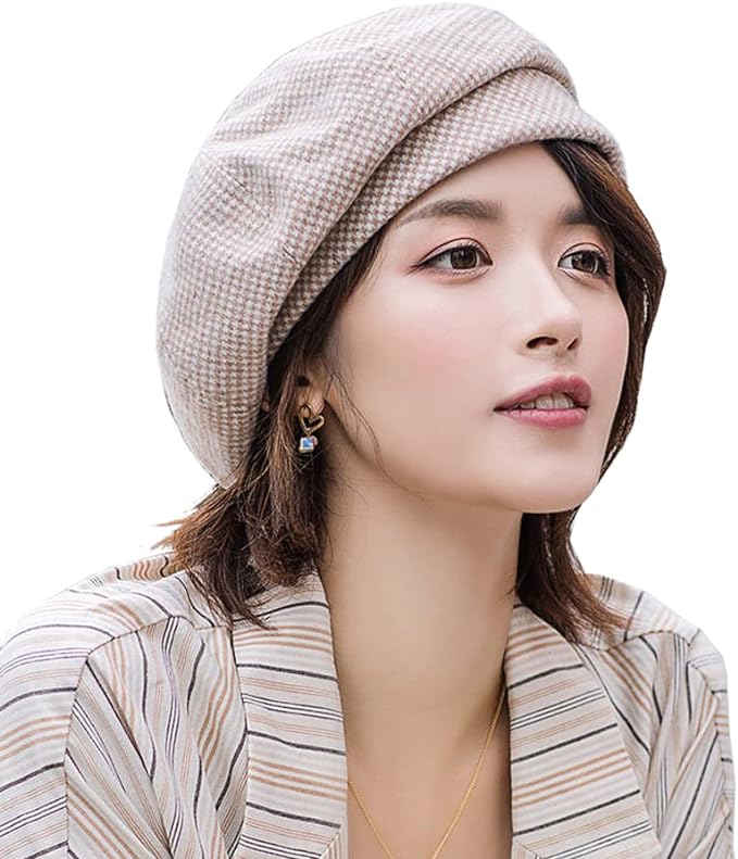 Women Winter Classic Beret Hat, Newsboy Cap Painter Hats  display picture 3