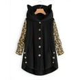 thumbnail image 1 of Women Winter Coat Fleece Jacket Women Pullover Hoodie Casual Fleece Cat Ear Hooded Sweatshirt Warm Winter Oversized Outwear Women's Coats Warm, 1 of 4