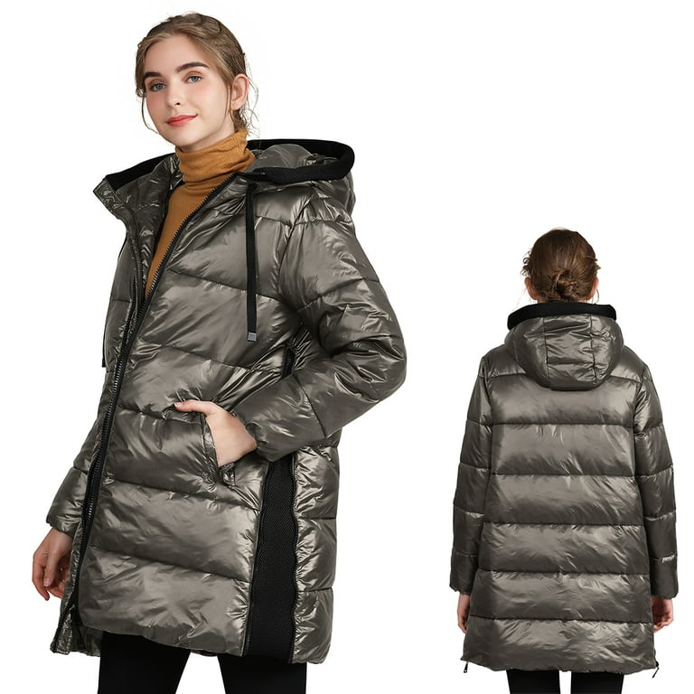 Women Winter Coat with 100% Cotton Liner Plus Size Puffer Jacket Thicken  Casual Outwear Parka Jacket Maternity Coat 
