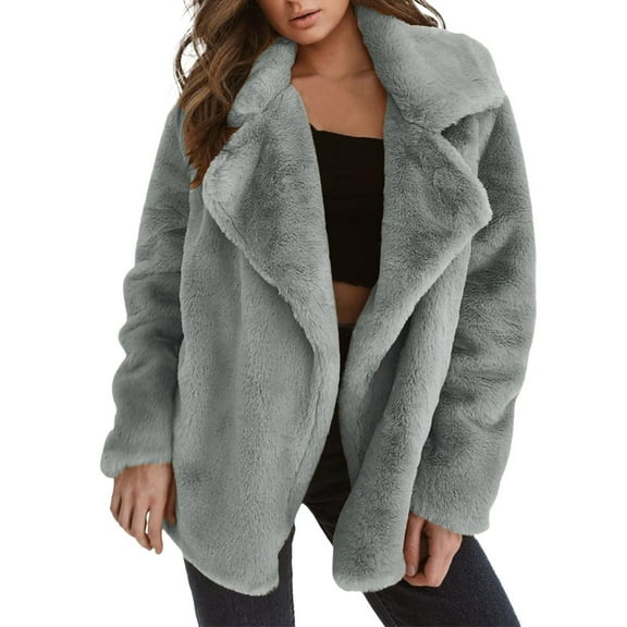 Women Winter Coat with Oversized Collar for Outdoor Warmth and Comfortable Loose Fit Outerwear