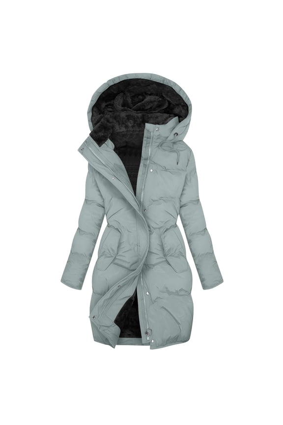 Women Winter Coats 2025 Plus Size Warm Sherpa Fleece Lined Jackets Hooded Parka Peacoat Outerwear