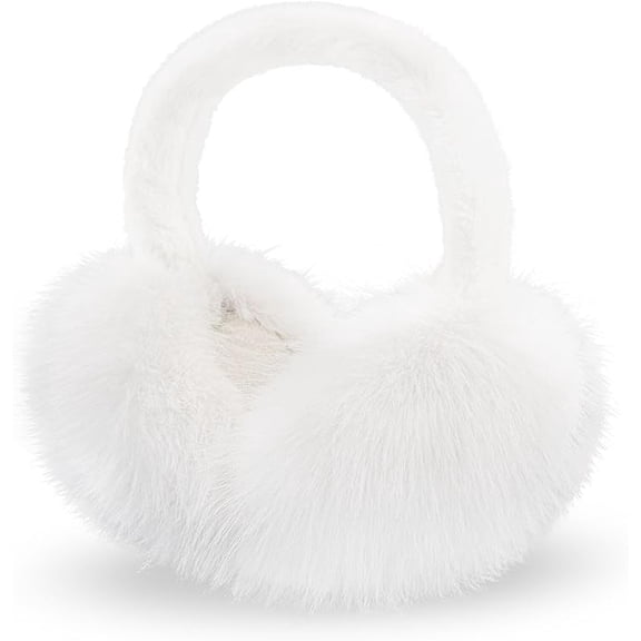 Women Winter Ear Muffs Fluffy Faux Fur Earmuffs Foldable Ear Warmer Girls Soft Ear Covers