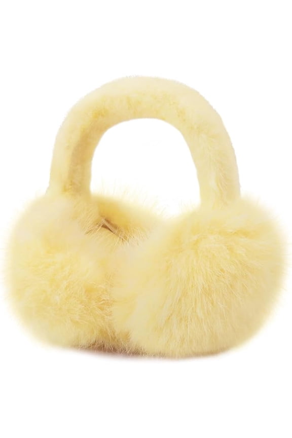 Women Winter Ear Muffs Fluffy Faux Fur Earmuffs Foldable Ear Warmer Girls Soft Ear Covers