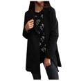 thumbnail image 1 of Women Winter Elegant Slim Double Long Coat Wool Blend Warm Outerwear Jacket, 1 of 7