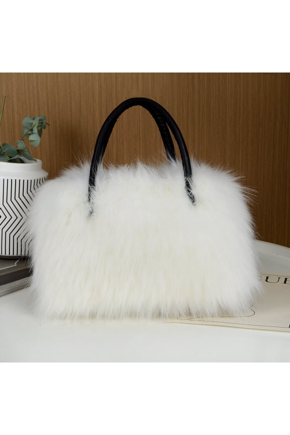 Women Winter Faux Fur HandBags