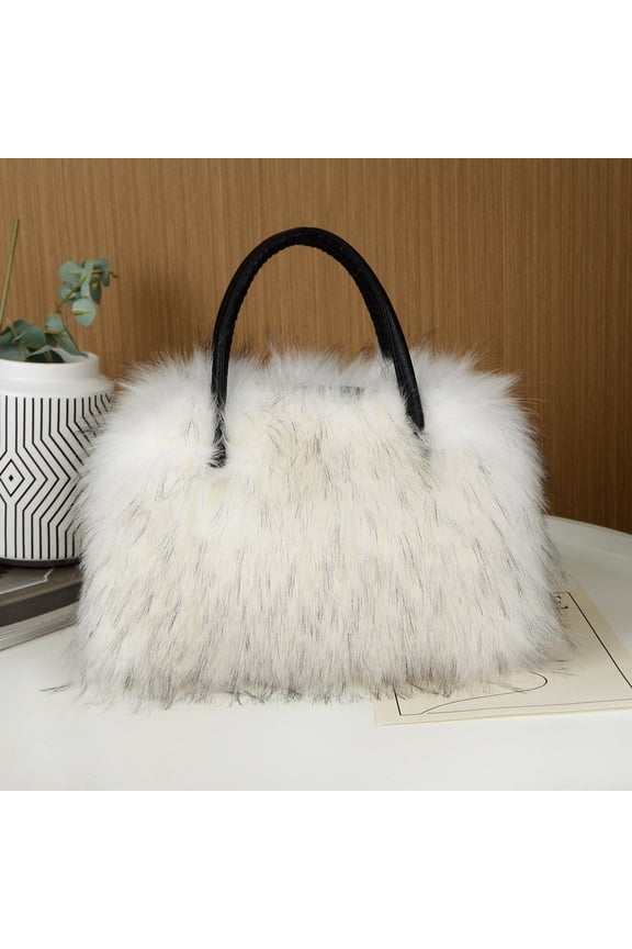 Women Winter Faux Fur HandBags