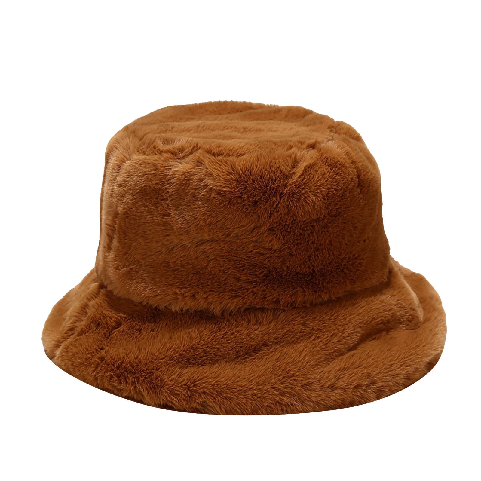 Winter Faux Fur Bucket Hat - Super Soft & Warm Fuzzy Hat For Cold Days