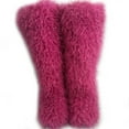 thumbnail image 1 of Women Winter Faux Mongolian Fur Knee High Snow Boots Fluffy Warm Long Boots Outside Big Size, 1 of 2